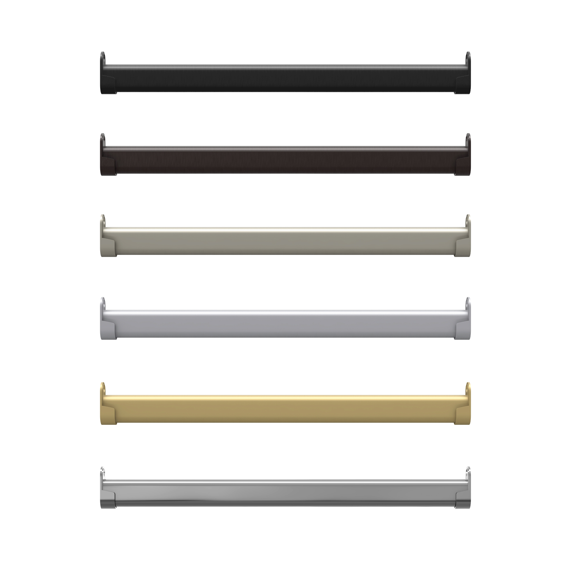 Support de tube de placard ovale