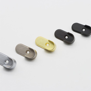 Sockets d'extrémité du tube de placard ovale 30x15 mm avec broches de 5 mm