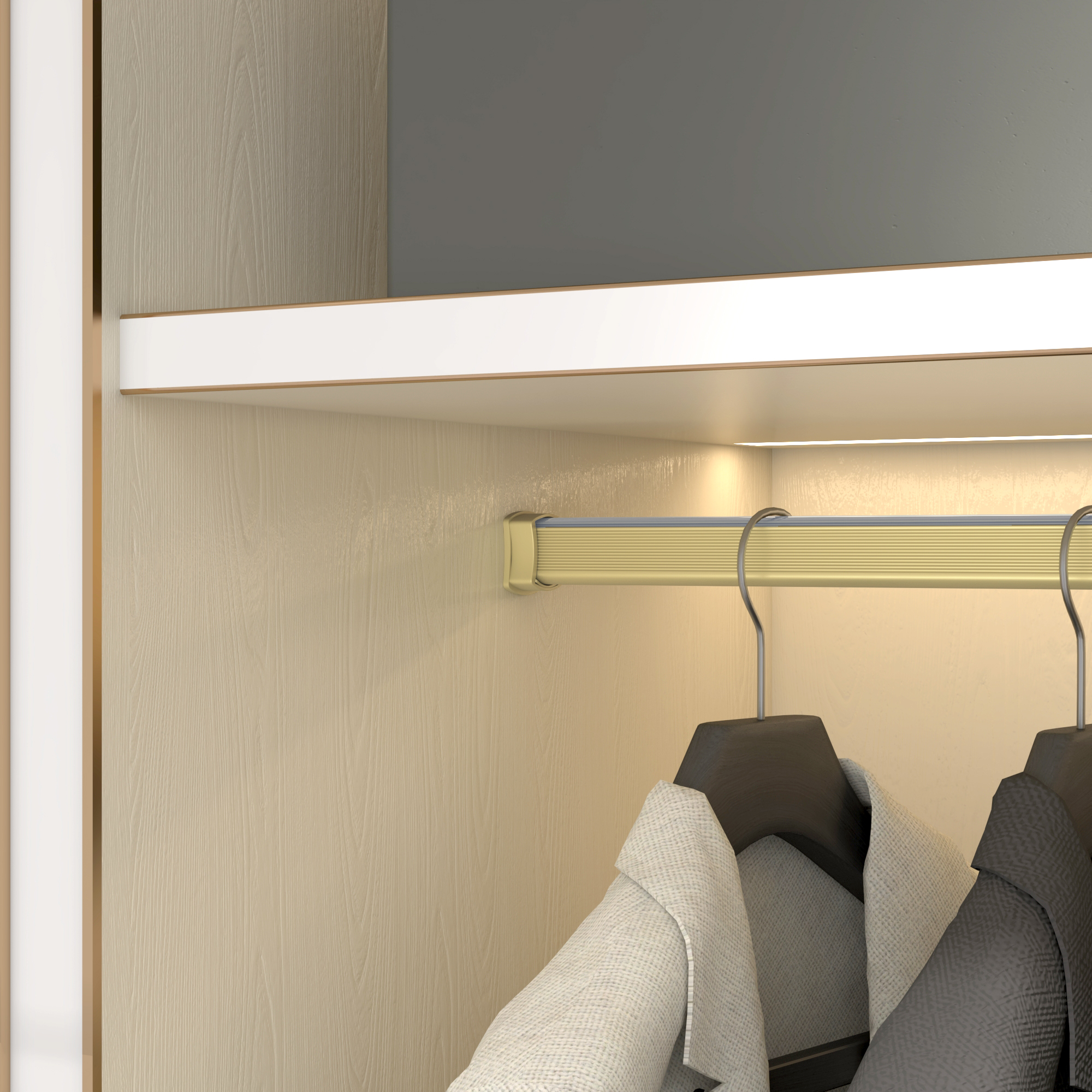 Support de tube de placard de sablier